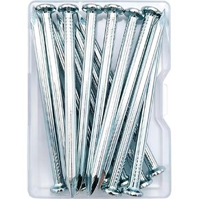18pcs 2-1/3 inch Wall Nails,Galvanized Hardware Nails,Good Hardness Masonry Nails for Hanging Pictures,White Zinc Plated Concrete Nails in Saudi Arabia