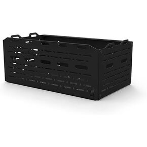 Rear Door Gear Storage Cage Aluminum Cargo Basket for Van Rear Platform, Heavy Duty Exterior Storage Box with Mounting Slots, Powder Coated, Overland Storage Solution in Saudi Arabia