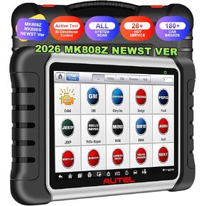 Autel Obd2 Scanner Diagnostic Tool MaxiCOM MK808Z: 2026 Bidirectional Scan Tool, 28+ Service, Active Tests Scanner for Car, All System OBD2 Diagnostics Car Scanner for DIY, Mechanic and Small Shops in Saudi Arabia