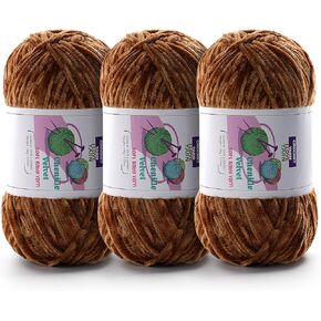 Plush Chunky Chenille Yarn, Fluffy Velvet Yarn for Crocheting, Soft Thick Bulky Yarn for Knitting and Making Clothes, Hats, Scarves, Blankets, Cushions(3.5oz 196.8yds Each (Rainbow Color) in Saudi Arabia