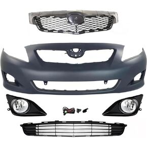 Front Bumper for 2009-2010 Toyota Corolla Base CE LE XLE Sedan 4-door, TO1000343 in Saudi Arabia