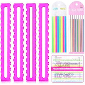 6-Pack Mahjong Line Reader Set, 4 Colorful Acrylic Line Finders with 2 Highlighter Tape Pack, Portable Reusable Mah Jongg Accessories for 2026 Cards, Girls Night, Club Games, Gifts for Women in Saudi Arabia