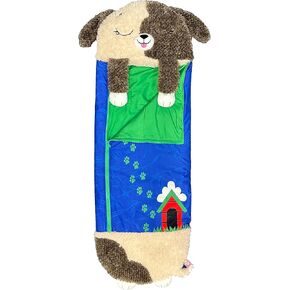 Happy Nappers: S4 Pillow & Sleepy Sack: Medium - Hugsy the Puppy - 54 x 20, 2-in-1: Plush Animal Opens to Sleeping Bag, Soft Play & Nap Character, Kids 3+ in Saudi Arabia