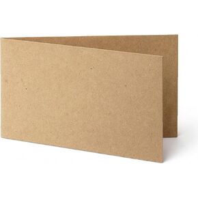 100 Pieces 3" x 4.5" Folded Cardboard Card Protector for Vending Machines – 22pt Thick Recycled Chipboard – 3" x 9" Scored to Fold – for Trading Cards & Tattoos – Made in USA in Kuwait