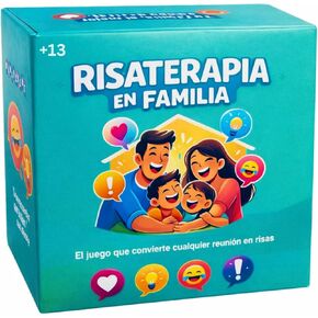 Risaterapia en Familia - Juego de Mesa Familiar en Español، 200 كارتا، 5 فئات لـ Reír y Conectar. الألعاب الإسبانية للعائلة 13+. Perfecto Como juegos families Divertidos. in Kuwait