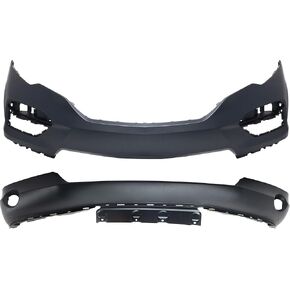 Garage-Pro Front Bumper Cover SET For Honda Pilot 2016-2018 Models Without Chrome Trim, Primed Upper, Textured Lower in Kuwait