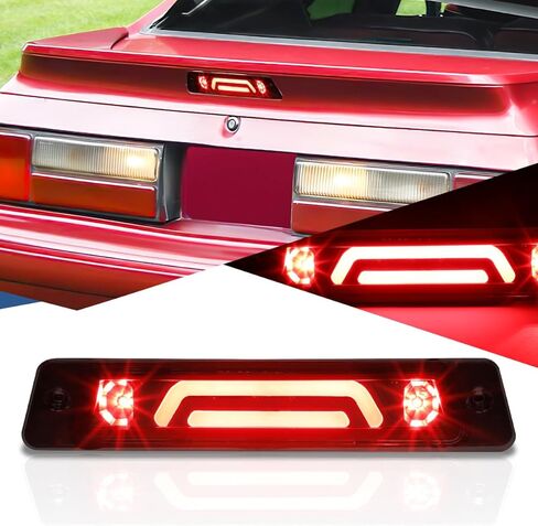 Auto Dynasty OEM Spoiler Model 3D LED خلفي ضوء الفرامل الثالث ارتفاع جبل مصباح التوقف متوافق مع 1987-1993 فورد موستانج LX هاتشباك، الإسكان الأسود in Kuwait