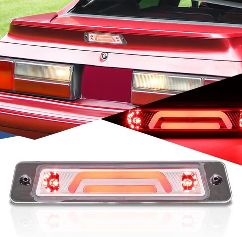 Auto Dynasty OEM Spoiler Model 3D LED خلفي ضوء الفرامل الثالث ارتفاع جبل مصباح التوقف متوافق مع 1987-1993 فورد موستانج LX هاتشباك، الإسكان الأسود in Kuwait