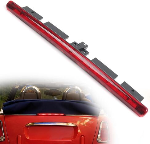 Riloer LED 3rd Brake Light, Car Center High Mount Stop Lamp, 63256961016, 63256961015 Compatible with Mini Cooper Convertible R52 2005-2008, 1 pc (Smoked) in Kuwait