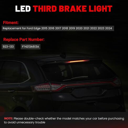 923-133 Third Brake Light Replacement for Ford Edge 2015-2024 Replace FT4Z13A613A Center High Mount Stop Light in Saudi Arabia