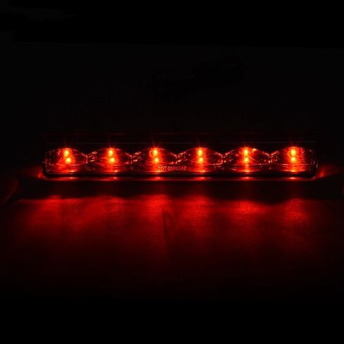 LQI LED ضوء الفرامل الثالث متوافق مع Leer Are Century Truck Cap Topper، Cargo Light Parking Light راحة ضوء الفرامل الثالث عدسة واضحة الإسكان الكروم، AT-LED-36R AT-LED-36R-01 in Kuwait