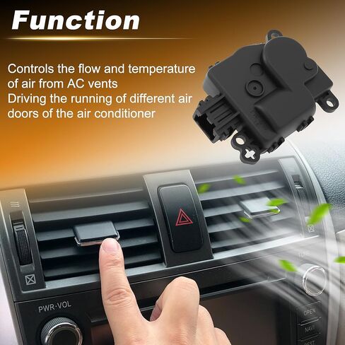 مشغل باب مزيج سخان HVAC لسيارة جيب رانجلر 2018-2024 لسيارة جيب جلاديتور 2020-2024 استبدال 68301847AA/73079 مشغل باب الهواء HVAC in Kuwait
