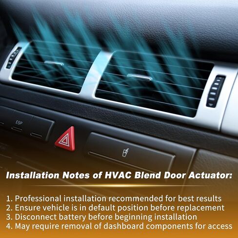 مشغل باب مزيج سخان HVAC لسيارة جيب رانجلر 2018-2024 لسيارة جيب جلاديتور 2020-2024 استبدال 68301847AA/73079 مشغل باب الهواء HVAC in Kuwait