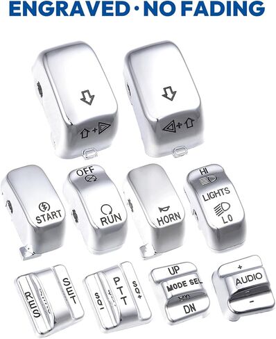 Switch Housings Caps Set Fit for Harley Davidson Electra Glide Road King Tri Glide 1996-2013, Chrome in Saudi Arabia