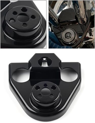 Lirun Motorcycle Handlebar Fixed Bracket Riser Cover for Harley for Road King FLHR 03-2013 Zinc Alloy Black in Kuwait