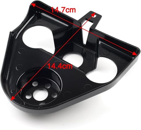 Lirun Motorcycle Handlebar Fixed Bracket Riser Cover for Harley for Road King FLHR 03-2013 Zinc Alloy Black in Kuwait