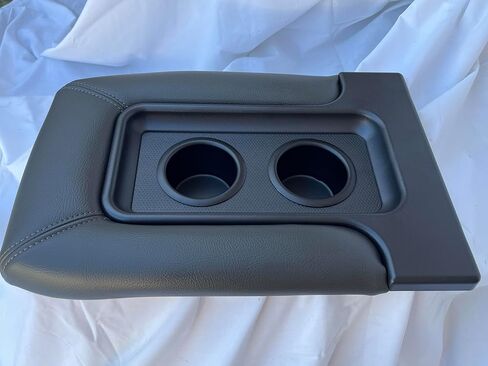 Made in U.S.A Center Console Middle Top Storage lid with Cup Holders arm Rest Complete Replacement Assembly Dark Grey Pewter FITS 1999-2007 Silverado Sierra Tahoe Avalanche Suburban in Saudi Arabia