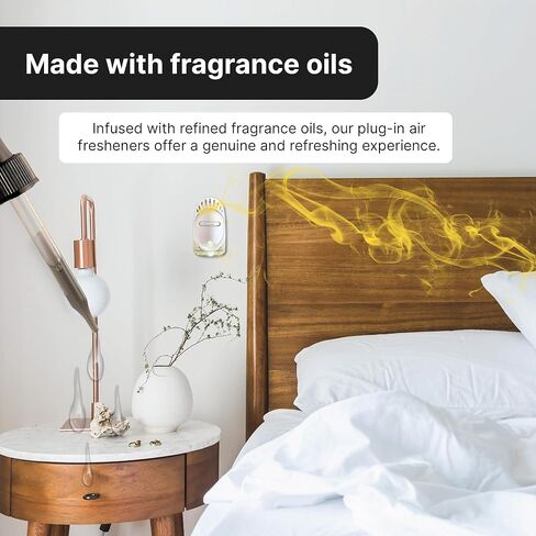 Greed Plug In Air Fresheners for Home | Lasts over 3 months | Wall Plug in Air Freshener with Greed Fragrance | Adjustable Scent Plug In Air Freshener | Scented Mini Bedroom Air Freshener by Perfa in Saudi Arabia
