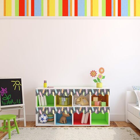 72Ft Composition Notebook Bulletin Board Borders Trim Pastel Crayon Bulletin Board Decorations for Classroom Home Office Preschool Kindergarten Elementary Decoration Teacher Supplies in Saudi Arabia