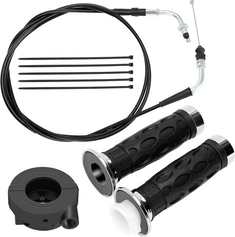 YOXUFA 7/8 Twist Grip 78" مجموعة كابل الخانق لـ GY6 50 80 125 150cc QMB139 157QMJ TaoTao Lancer VIP Future Champion Wolf RX50 IceBear Dongfang Jonway Roketa Scooter Moped Mini Bike Go Kart Parts in Kuwait
