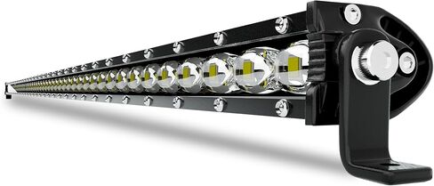 50in-52in 144W Single Row LED Light Bar Ultra-Slim Combo Beam Fog Driving Work Roof Bumper Lighting 6D Reflectors for Offroad 4x4 Trucks SUV ATV UTV in Saudi Arabia