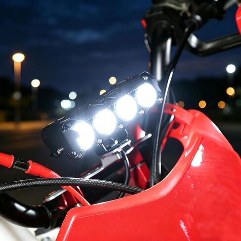 PSLER Dirt Bike Light Bar Universal Dirtbike Light Bar 7/8" Handlebar Headlight kit for CRF110 CRF250F KLX110 TTR110 TTR110E RM85 YZF450 in Kuwait