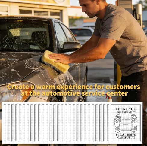Paper Floor Mats for Cars, Disposable White Automotive Floor Mats, Waterproof Kraft Paper Car Floor Mats, Temporary Car Detailing Supplies, Interior Car Accessories for Auto Dealership (100) in Saudi Arabia