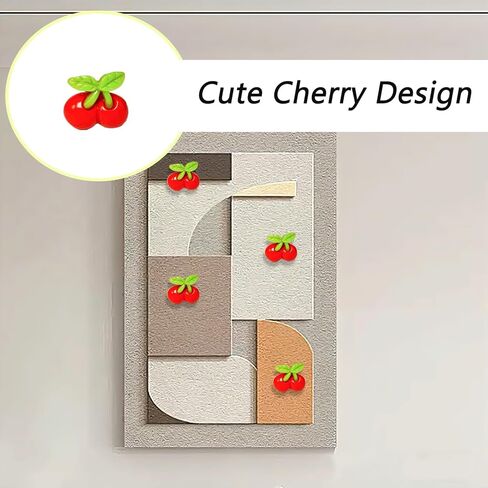 40 PCS Cherry Thumb Tacks Push Pins Cute Cherry Shaped Push Pins for Office Home Craft Projects Securing Papers and Notes in Saudi Arabia