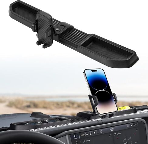 حامل هاتف Wrangler JL JLU: ملحقات تعديل يدوية متعددة التركيب من مادة ABS الصناعية لسيارة Jeep Wrangler JL JLU & Gladiator JT 2024 2025 2026 (ليس لـ 4xe) in Kuwait