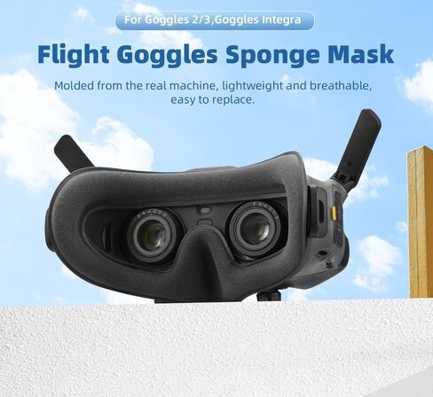 بطانة إسفنجية BTG متوافقة مع ملحقات قطع غيار قناع DJI Avata 2 Goggles 2/3 in Kuwait
