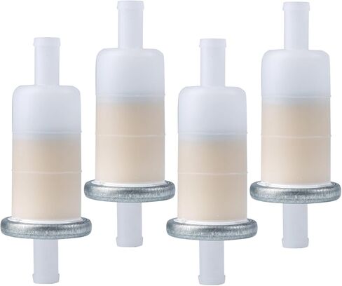 4Pack Fuel Filter Replaces for Honda 16900-MG8-003, Yamaha 4TV-24560-00, 1FK-24560-00, 1FK-24450-00 (10mm) in Saudi Arabia
