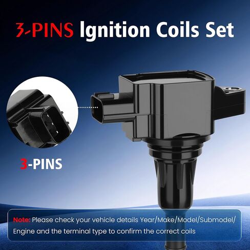 Set of 6 Ignition Coil Pack and 6 Iridium Spark Plug Compatible with Nissan For Infiniti Maxima Murano Pathfinder Quest Altima Q50 QX60 FX35 3.5L V6 Replacement for UF550 C1670 GN10244 5C1727 50150 in Saudi Arabia