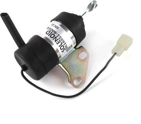 16851-60011 16851-60012 16851-60013 16851-60014 16851-60015 12V Fuel Shut Off Stop Solenoid Valve 052600-4530 6670776 for Kubota Z482 Engine Tractor B7410D BX1500D RTV900G in Kuwait