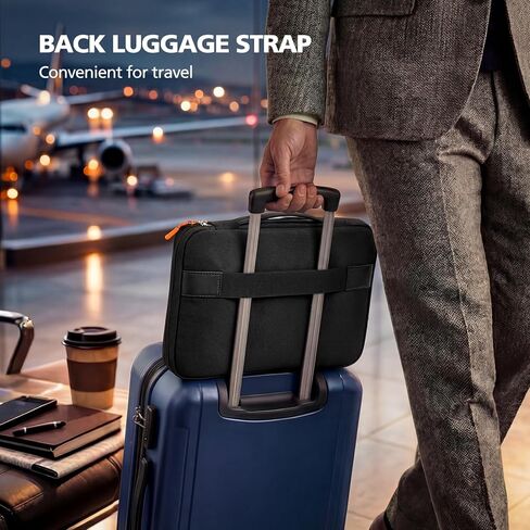 Micropack 360°Protective Laptop Sleeve Case with Handle for 14-inch MacBook Water-Resistant Laptop Bag for HP Lenovo Dell Acer Slim Travel Computer Bag,Black (Black, 14inch) in Saudi Arabia