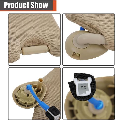 labwork Sun Visor Driver Side with Mirror and Light Beige Replacement for Honda Pilot 2017-2021 Honda Replacement for Ridgeline 2018-2020 83280-TG7-A12ZA in Kuwait
