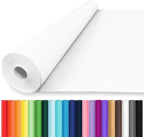 Vanhench 48"x1500" (125') White Bulletin Board Paper, Wrapping Paper, Art Kraft Paper for Easel Painting Drawing Sketching, Chart Poster, Floor Covering, Crafts Gift Wrap, 80GSM 55LB in Saudi Arabia