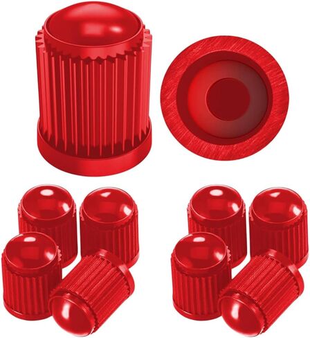 Pitlane Performance® Valve Caps 10-Pack - Tire Valve Caps for Cars, SUVs, Motorcycles, Bicycles, Schrader Valve Covers - Durable, Protective, Easy to Install (Black) in Saudi Arabia