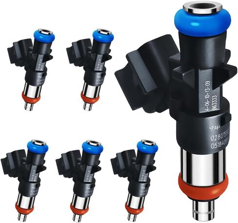 Set of 6 Upgraded 0280158233 Fuel Injectors Fit for Jeep: Wrangler/Grand Cherokee, For Dodge: Grand Caravan/Journey/Charger, For Chrysler: 200/300/Town & Country, V6 3.6L 2011-2019 in Saudi Arabia