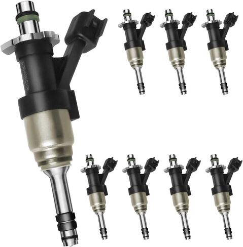 Fuel Injectors Fit for Chevy: Silverado 1500 / Tahoe/Suburban, For GMC: Yukon (& XL) / Sierra 1500, V6 4.3L / V8 5.3L, 2014-2018, OEM # 12668390, FJ1217 (8 Pcs) in Kuwait