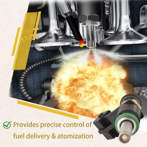 حاقن الوقود 8M6002428، متوافق مع/ميركوري خارجي 4 أشواط 65HP 75HP 80HP 90HP 100HP 115HP EFI JET | مجموعة من 4| in Kuwait