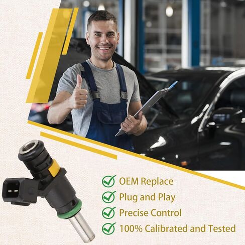حاقن الوقود 8M6002428، متوافق مع/ميركوري خارجي 4 أشواط 65HP 75HP 80HP 90HP 100HP 115HP EFI JET | مجموعة من 4| in Kuwait