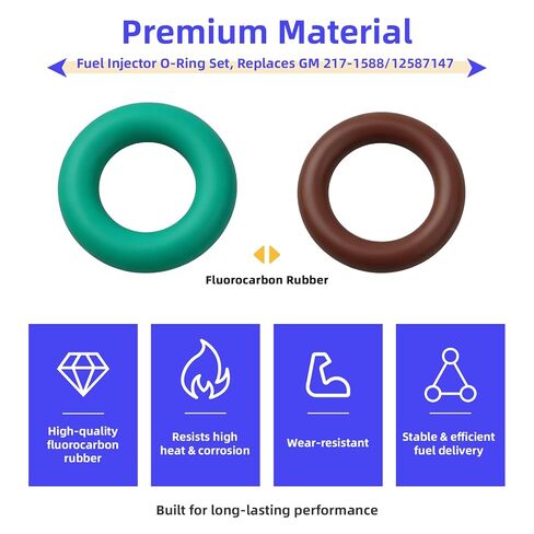Replacement 217-1588 O-Ring Kit,for GM Parts ACD #217-1588 & GM 12587147 Fuel Injector O-Ring Kit,Universal Repair Kit for Various Vehicle Model (2 Sizes, 20 Pieces) in Saudi Arabia