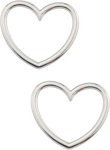 12PCS Heart Shape Metal Craft Buckle Zinc Alloy Necklace Collar Connection Snap Hardware Luggage Clothing Accessories Suitable for Bag Belt Backpacks in Kuwait