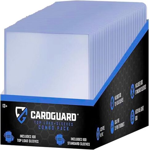 CardGuard 3" x 4" Clear Regular Top-Loaders for Cards with Sleeves, 100 Count – Durable & Acid-Free Premium Protection for Pokémon, MTG, TCG, Game & Sports Cards in Saudi Arabia