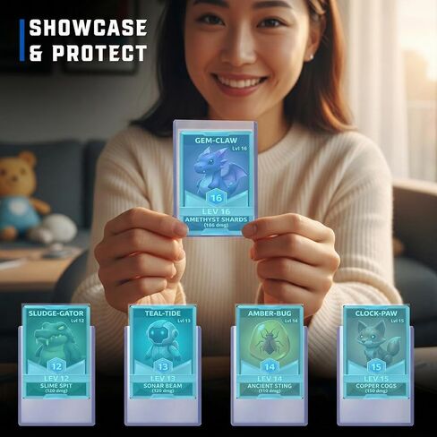 CardGuard 3" x 4" Clear Regular Top-Loaders for Cards with Sleeves, 100 Count – Durable & Acid-Free Premium Protection for Pokémon, MTG, TCG, Game & Sports Cards in Saudi Arabia
