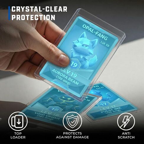 CardGuard 3" x 4" Clear Regular Top-Loaders for Cards with Sleeves, 100 Count – Durable & Acid-Free Premium Protection for Pokémon, MTG, TCG, Game & Sports Cards in Saudi Arabia