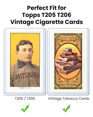 Tobacco Toploaders 25 Pack, 35PT 1.65 x 2.87 in Hard Plastic Card Sleeves for T205 T206 Vintage Cigarette Cards and Mini Baseball Cards, Rigid PVC Top Loaders (Blue Tint) in Saudi Arabia