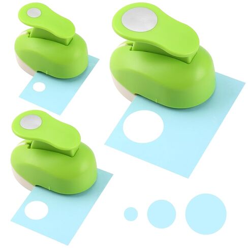 3/8inch, 5/8inch, 1inch Circle Hole Punch Set, 3 Different Size Circle Shaped Hole Punch for Scrapbooking, Card Making, DIY Photo Albums, Gift Tags, Homemade Confetti in Saudi Arabia