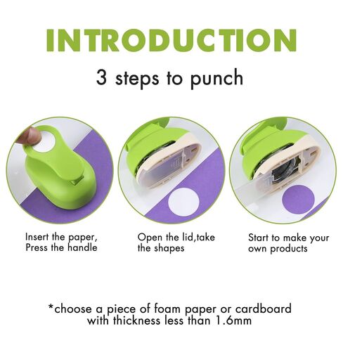 3/8inch, 5/8inch, 1inch Circle Hole Punch Set, 3 Different Size Circle Shaped Hole Punch for Scrapbooking, Card Making, DIY Photo Albums, Gift Tags, Homemade Confetti in Saudi Arabia