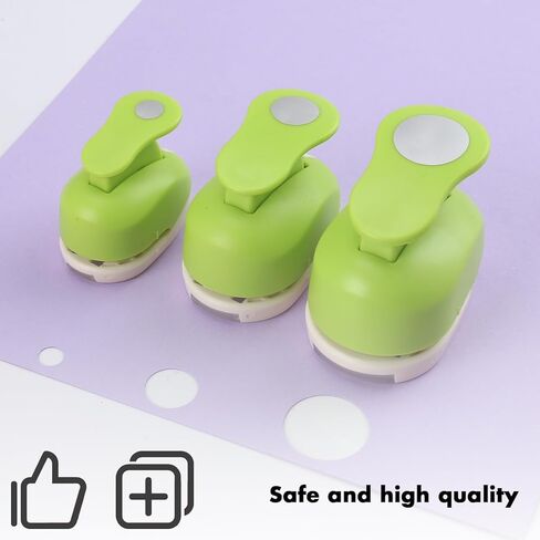 3/8inch, 5/8inch, 1inch Circle Hole Punch Set, 3 Different Size Circle Shaped Hole Punch for Scrapbooking, Card Making, DIY Photo Albums, Gift Tags, Homemade Confetti in Saudi Arabia